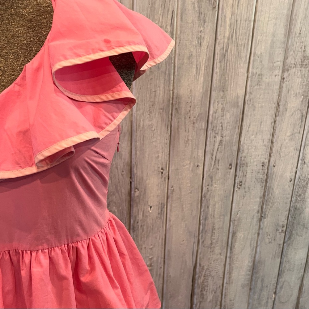 Pink Ruffled Tiered Dress - Picture 2 of 7